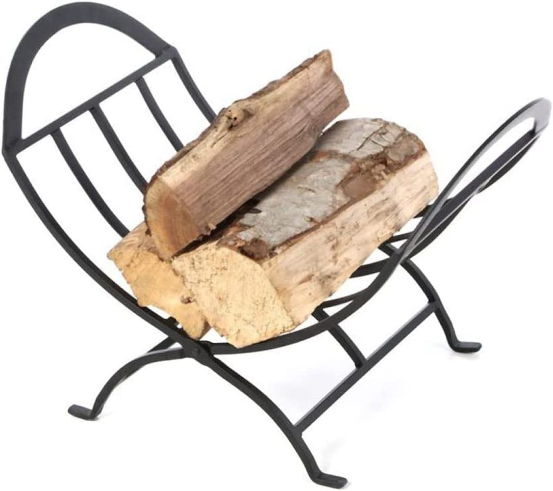 Firewood Holder Outdoor Firewood Rack Easy Assemble Adjustable Firewood Holder Steel Tubular Wood Racks for Outside Wood Log Store