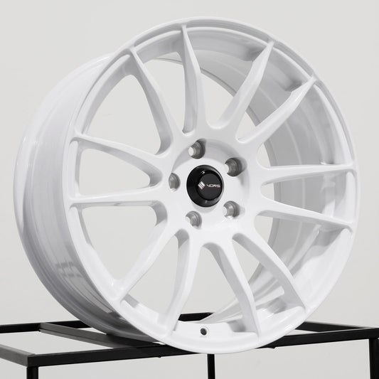 17x8 Vors TR10 5x114.3 35 White Wheel Rim 73.1