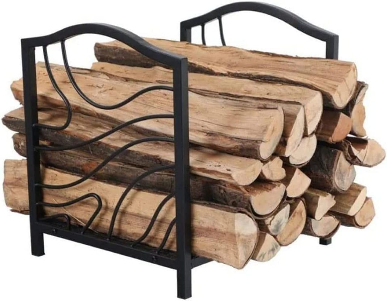 Firewood Log Rack Storage,Log Store Indoors, Firewood Holder Firewood Rack Indoor Heavy Duty Firewood Holder Log Rack Metal Outdoor Firewood Racks Wood Log Store