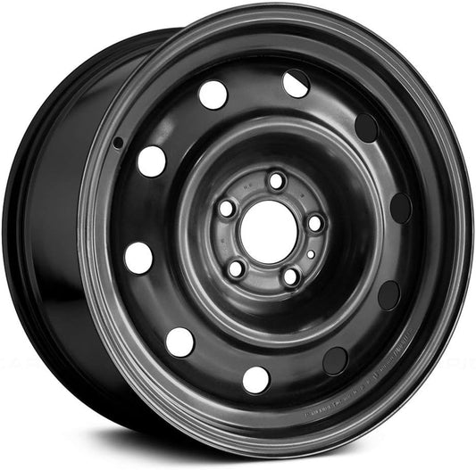 Replacement Compatible with Chrysler 300 2005-2009 17 inch Black Steel Wheel, RimM
