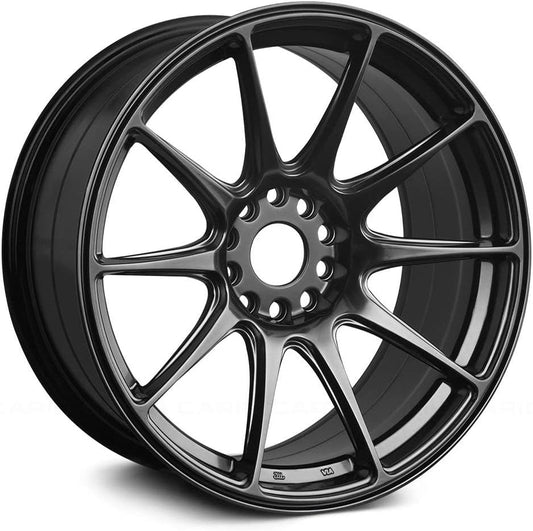XXR Wheels 527 Chromium Black Wheel with Painted Finish (17 x 7.5 inches /5 x 100 mm, 40 mm Offset)