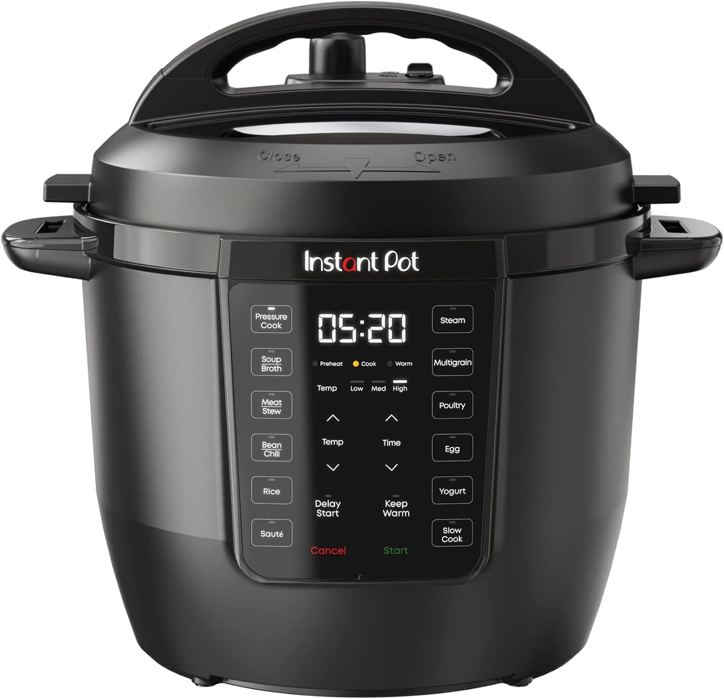 Instant Pot 6QT RIO, 7-in-1 Electric Multi-Cooker, Pressure Cooker, Slow Cook, Rice, Steamer, Sauté, Yogurt & Warmer, Black, 6 Quarts