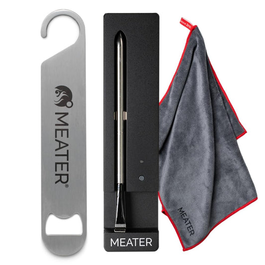 MEATER Everyday Cooking Gift Set: SE Smart Kitchen Thermometer with Microfiber Towel & Bar Blade | Make Weeknight Meals Easier & Tastier with Bluetooth Simplicity