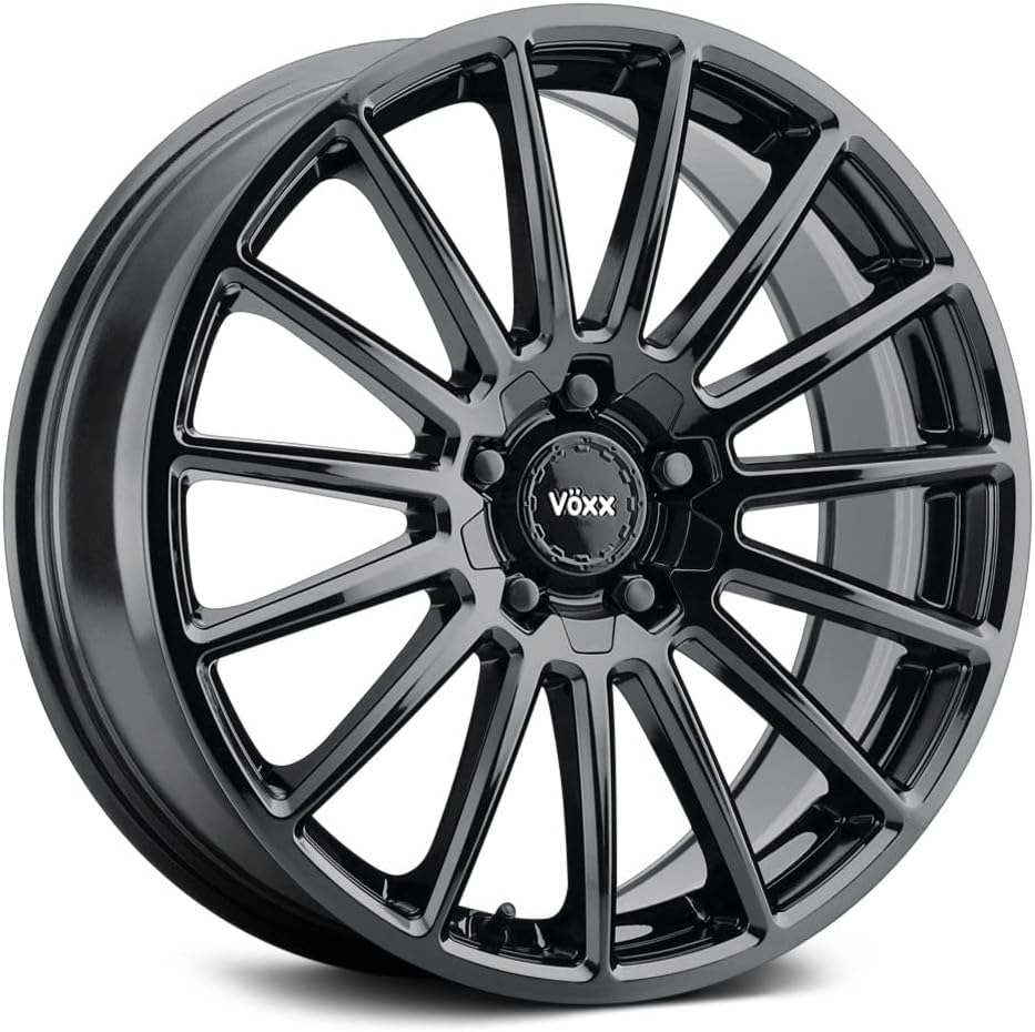 Voxx CASINA Custom Wheel - 16x7, 20 Offset, 5x108 Bolt Pattern, 73.1mm Hub - Gloss Black Rim