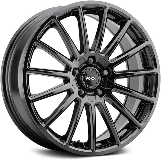Voxx CASINA Custom Wheel - 16x7, 20 Offset, 5x108 Bolt Pattern, 73.1mm Hub - Gloss Black Rim