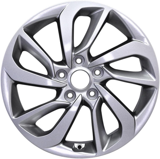Factory Wheel Replacement New 17x7" 17 Inch Premium Aluminum Alloy Wheel Rim for Hyundai Tucson 2016 2017 2018 | ALY70889U20N | Direct Fit - OE Stock Specs
