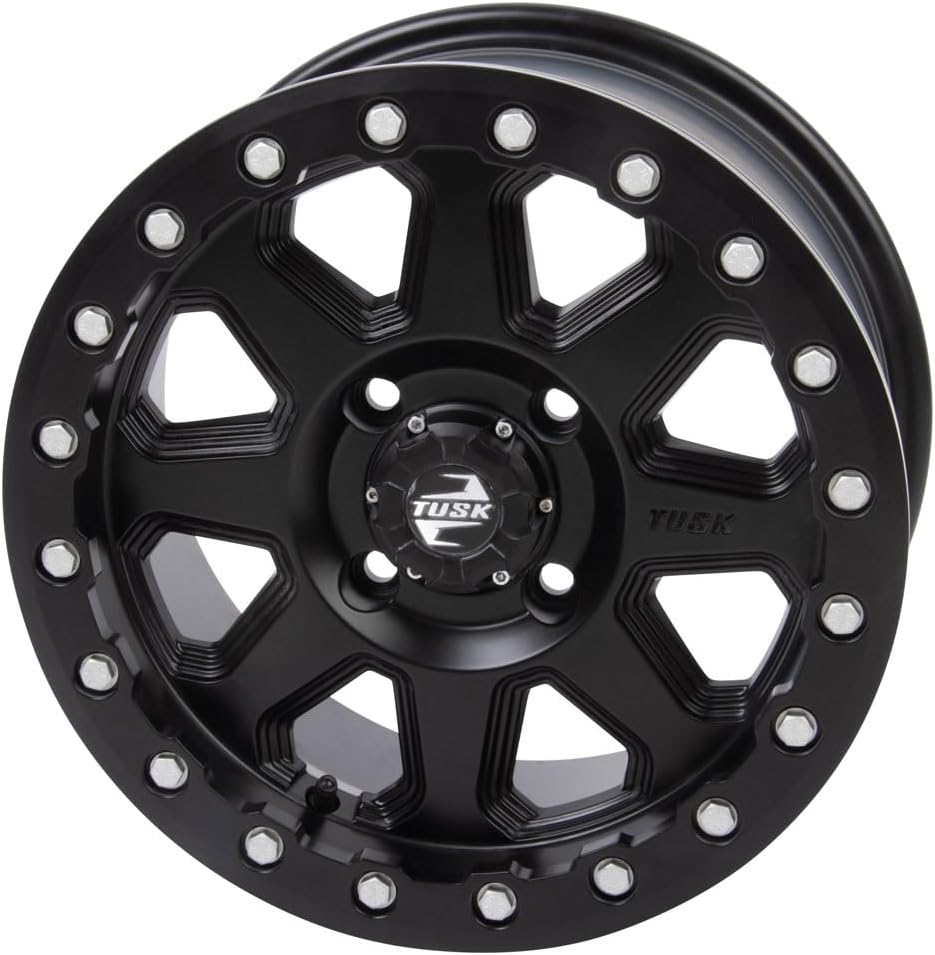 4/137 Tusk Uinta Beadlock Wheel 15x7 4.0 + 3.0 Matte Black For Honda Talon 1000X-4 2020-2024