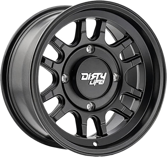 Dirty Life Canyon Sport Sxs (9310S) Matte Black Wheel with Non Chrome (16 x 16. inches /1 x 14 inches, 13 inches Offset)