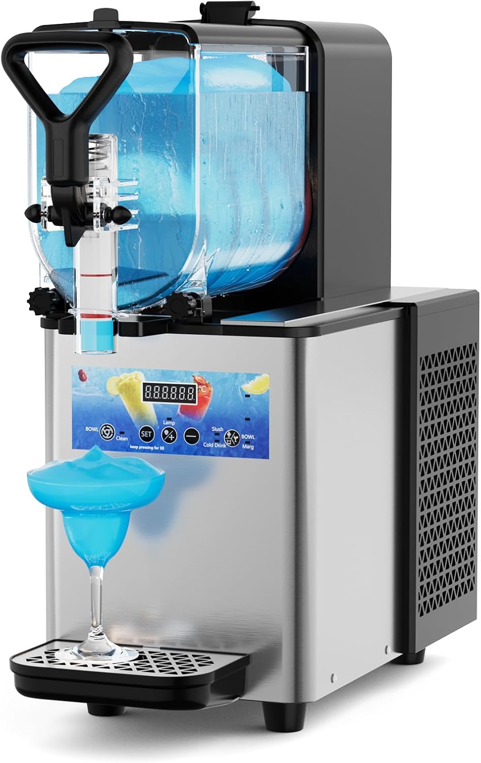 Mojgar 3L Slushie Machine,165W Slushy Machine for Home & Commercial,Margarita Machine with LED Light,with Self-cleaning Mode,For Alcohol Beverage Cocktail Juice