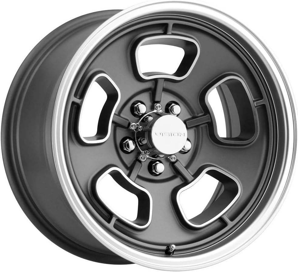 Vision 148 Shift 15x7 5x4.5" -7mm Gunmetal/Machined Wheel Rim 15" Inch