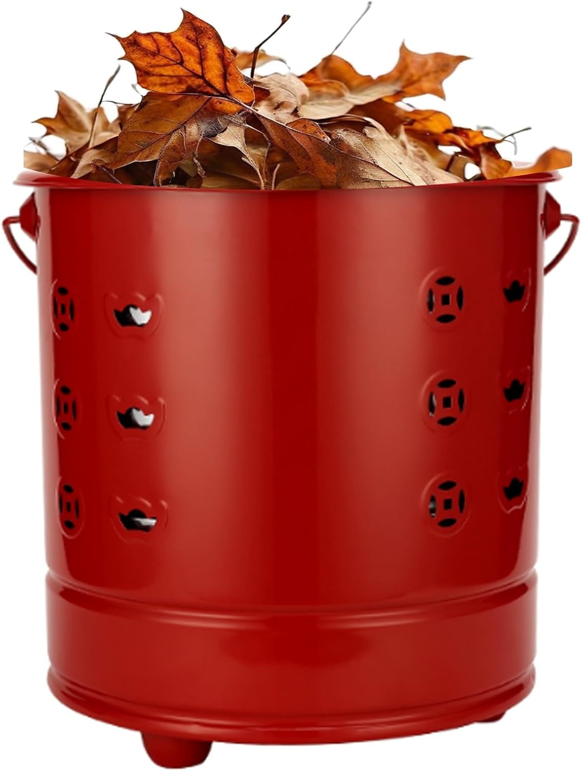 Trash Burning Containers, Burn Cage, with Lid and Three Support Points, Trash Burning Containers for Courtyard Home Outdoor, Burn-Resistant Stainless Steel