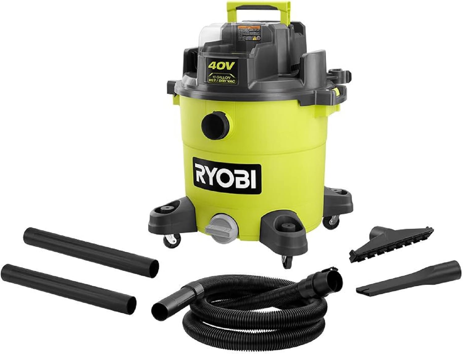 RYOBI 40V 10 Gal. Cordless Wet/Dry Vacuum(Tool Only),Green