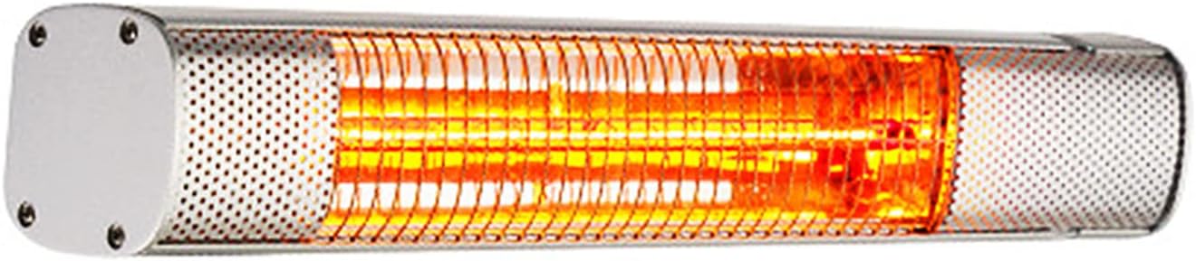Infrared Electric Patio Heater, Wall-Mounted Outdoor Heater, Fast Heating Ceiling Hanging Space Heater for Indoor and Outdoor Use