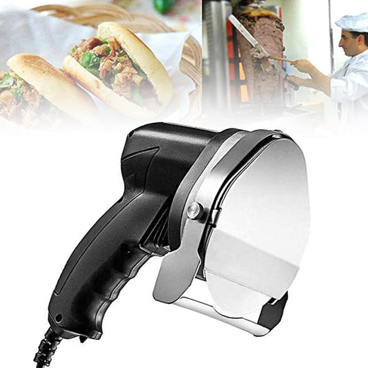 Electric Barbecue,Professional Electric Kebab Knife,Hand-Held Barbecue Slicer With 2 Blades Cutting Turkish Kebab Slicer For Cutting Shawarma Doner Kebab,B