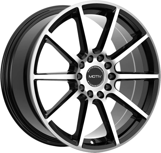Motiv 431MB 16x7.5 5x100/5x4.5" +40mm Black/Machined Wheel Rim 16" Inch