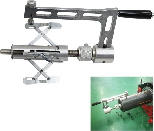 TECHTONGDA Plastic HDPE Pipe Scraper, Rotary Scraper PE Pipe External Scraping Tool, Aluminum Alloy Pipe Surface Oxidation Layer Scraper, Tube ID Rang 2.95-7.87 Inch, Maximum Scraping Depth 5.1"