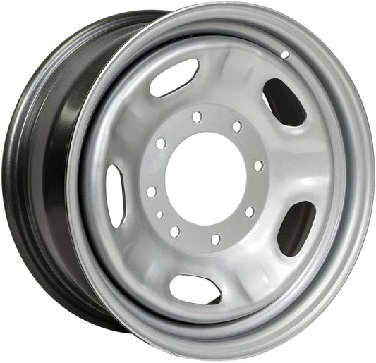 17x7.5 inch Custom Wheel - Grey Dually Style Steel Rim ST Bolt- Pattern 8x170 mm Offset 40 mm
