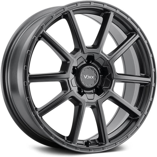 Voxx MONTE Custom Wheel - 17x7.5, 40 Offset, 5x114.3 Bolt Pattern, 73.1mm Hub - Matte Black Rim