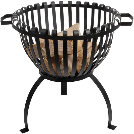 Esschert Design FF102 Tulip Fire Basket, white