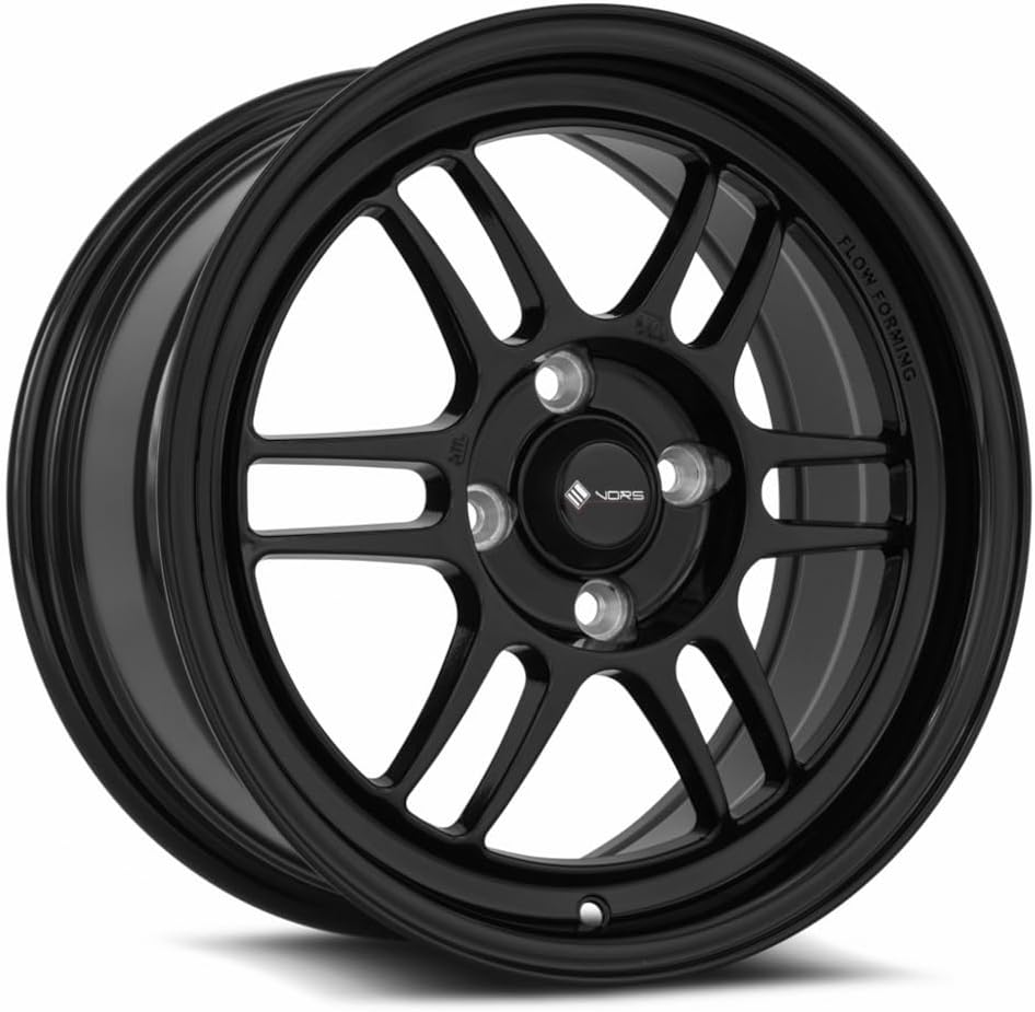 15x7 Vors LT01 4x100 40 Black Wheel Rim 73.1