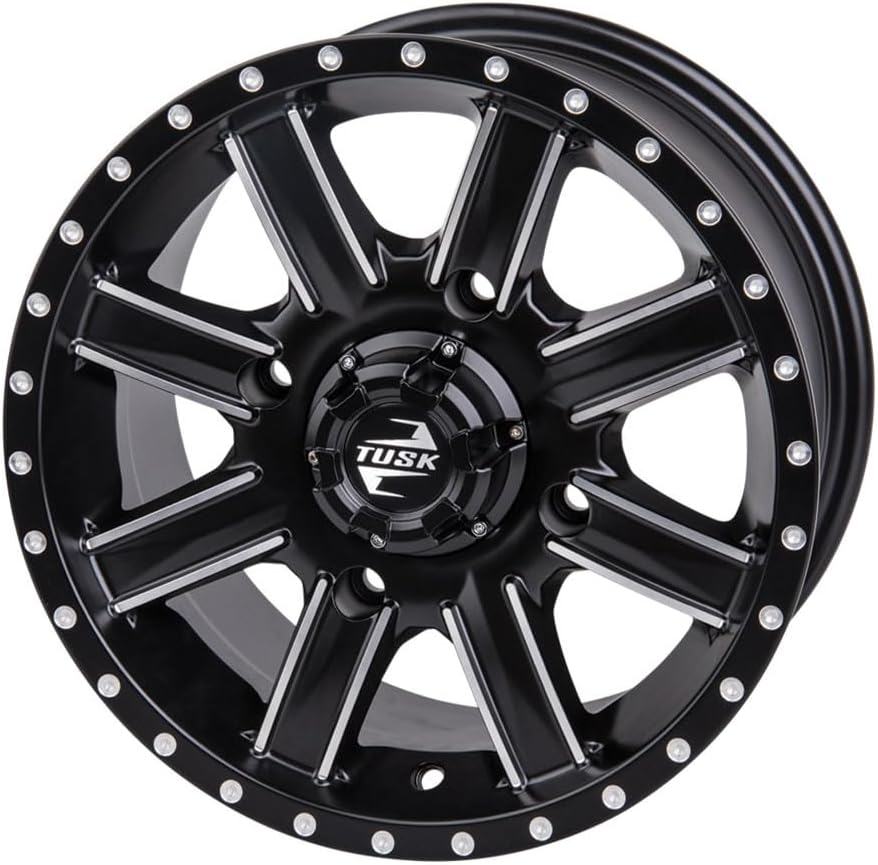 4/156 Tusk Cascade Wheel 14x7 5.0 + 2.0 Machined/Black For Polaris GENERAL XP 4 1000 Ultimate 2023-2025