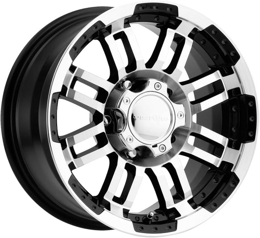 Vision Warrior 375 Gloss Black Machined Face Wheel (17x8.5"/5x139.7mm)