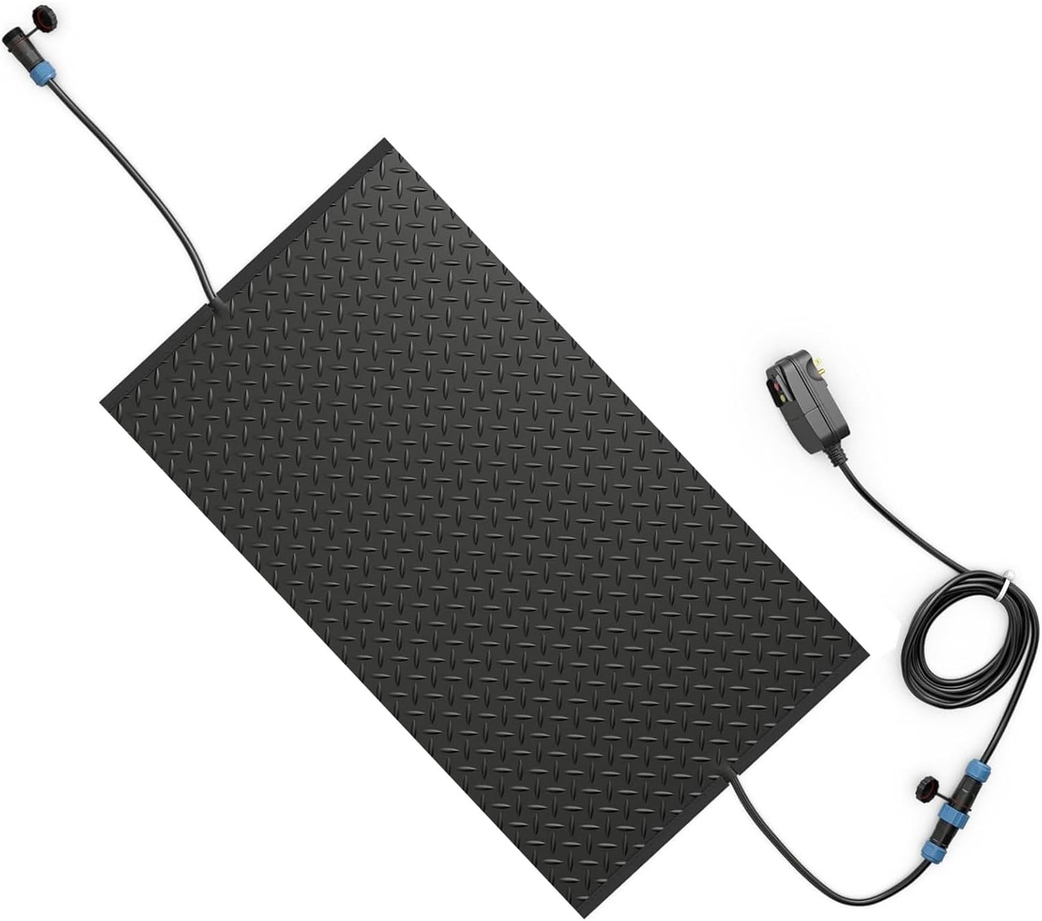 Electric Heated Mat, Heated Snow Melting Mat Outdoor for Walkway, Entryway Stairs 131°F Rapid Ice Snow Melt, Anti-Slip Surface