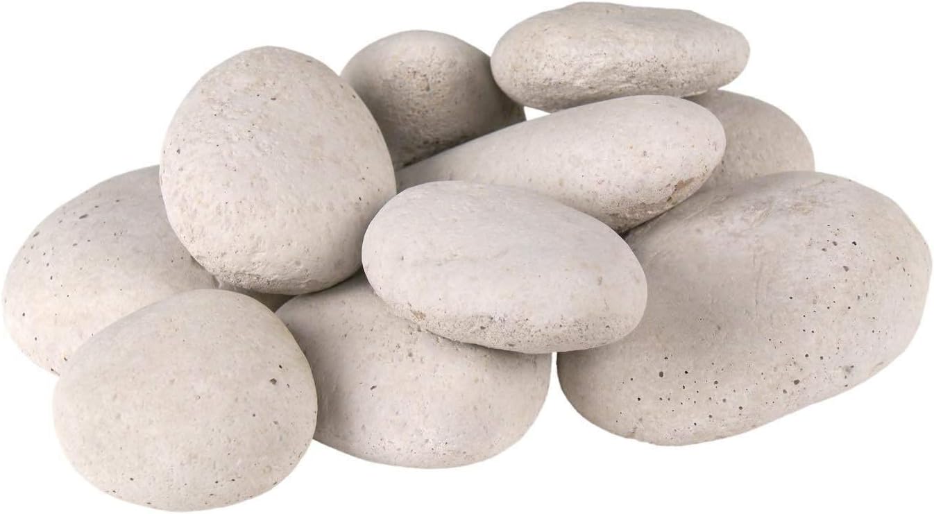 10 Ivory River Rock Fyre Stones