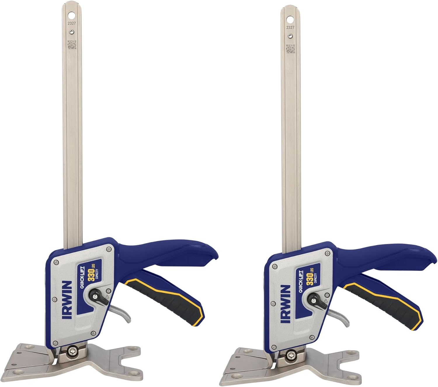 IRWIN Quick-Lift Construction Jacks, Hand Lifting Jack Tool, Multifunctional, Lift up to 10" and Lift Capacity 330 lbs, Pack of 2 (IRHT83100-2)
