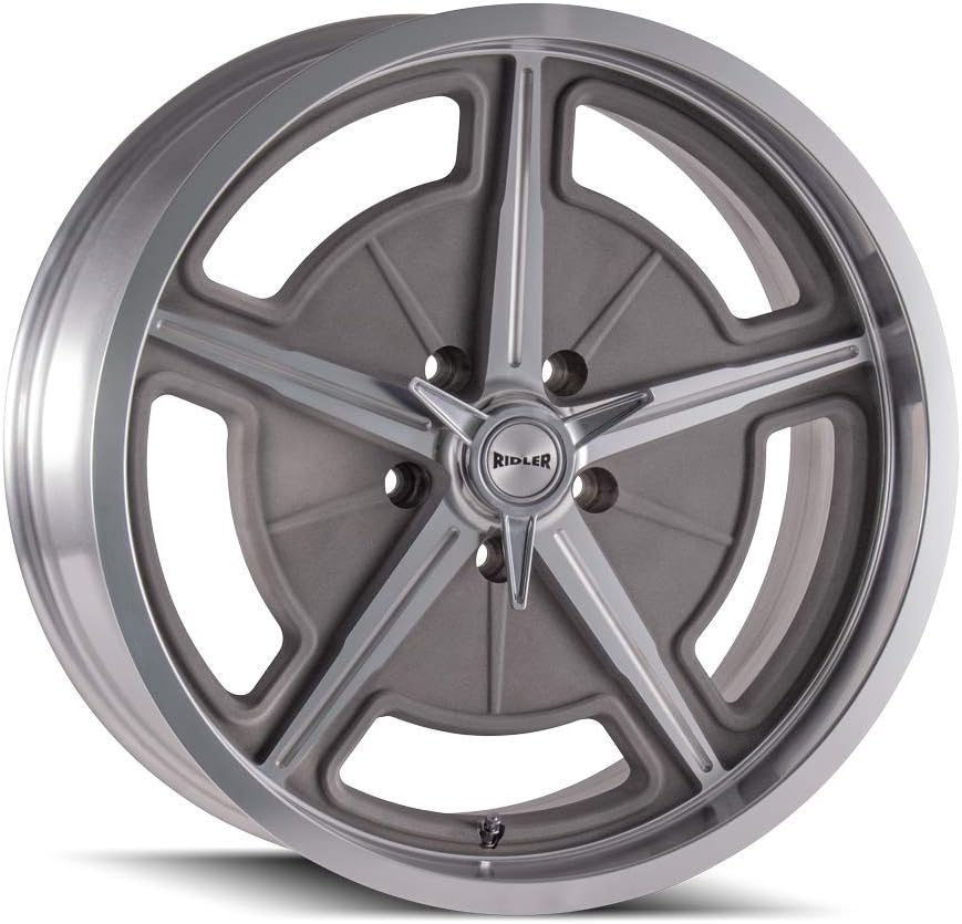 RIDLER 605 MACHINED Spokes & Lip Wheel (18 x 9.5 inches /5 x 120 mm, 0 mm Offset)