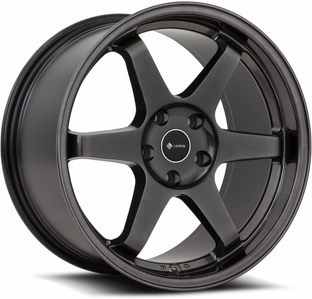 17x9 Vors TR37 5x114.3 30 Hyper Black Wheel Rim 73.1