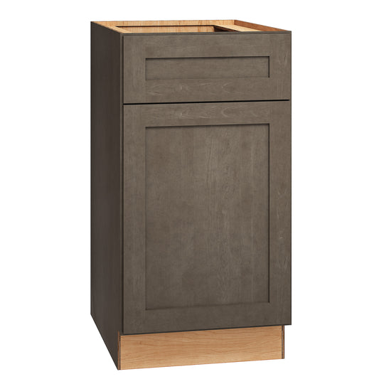 Diamond Express Jamestown 18-in W x 34.5-in H x 24-in D Colt Brown Base Fully assembled Plywood Cabinet Recessed Panel Shaker