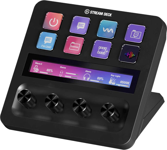 Elgato - Stream Deck + Studio Controller with customizable touch strip and dials - Black