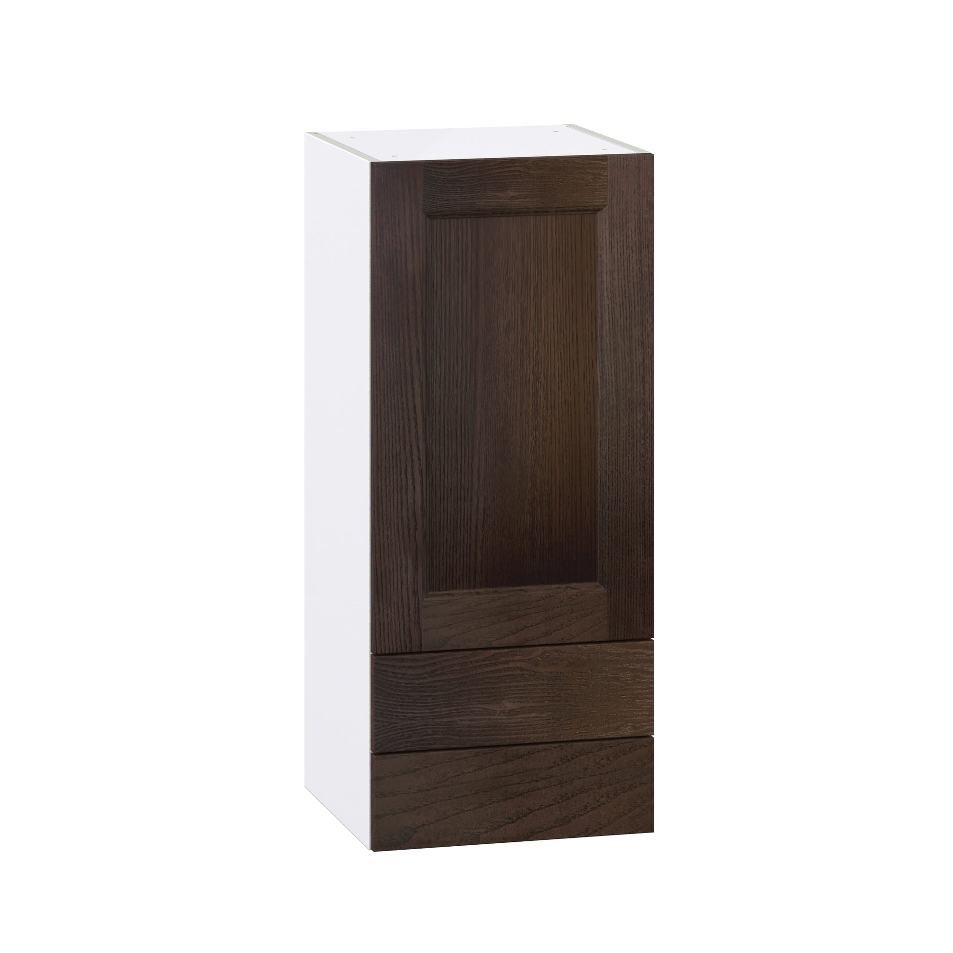 Hugo&Borg Montclaire 15-in W x 35-in H x 14-in D Chestnut 2 -Drawers Wall Fully assembled Cabinet Recessed Panel