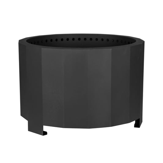 Taylor & Logan Zephyr 27-in W Black Steel Wood-Burning Fire Pit