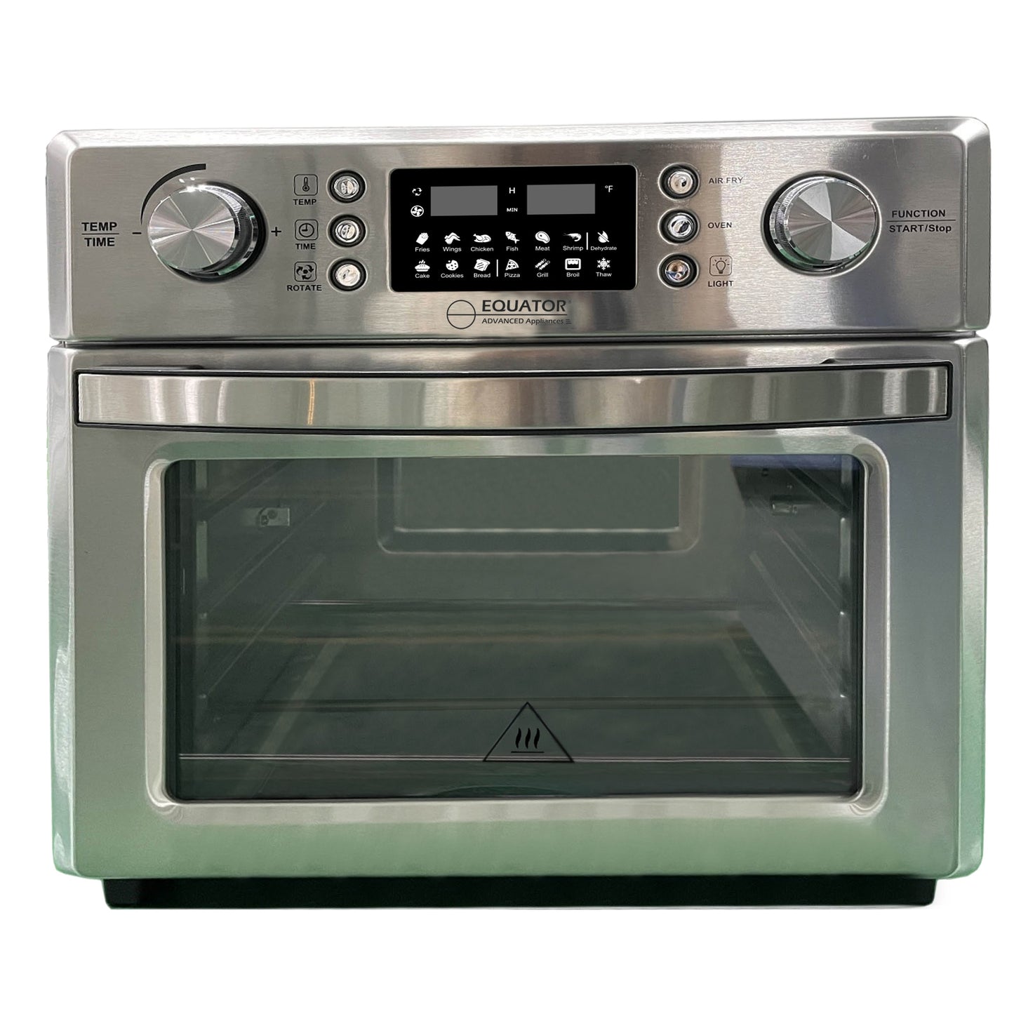 Equator Advanced Appliances 5-in-1 Air Fryer+Convection+Pizza+Grill+Dehydrator 26.92-Quart Stainless Steel Programmable Air Fryer AF 500