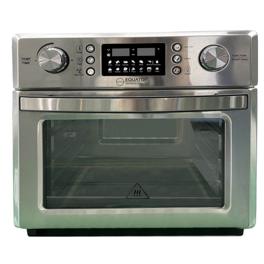 Equator Advanced Appliances 5-in-1 Air Fryer+Convection+Pizza+Grill+Dehydrator 26.92-Quart Stainless Steel Programmable Air Fryer AF 500