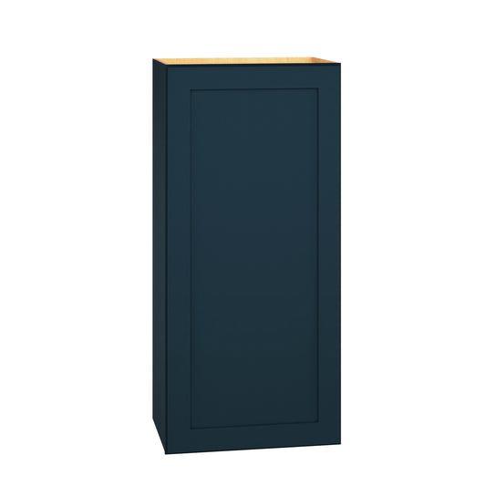 Diamond Express Jamestown 18-in W x 39-in H x 12-in D Regatta Blue Wall Fully assembled Plywood Cabinet Recessed Panel Shaker