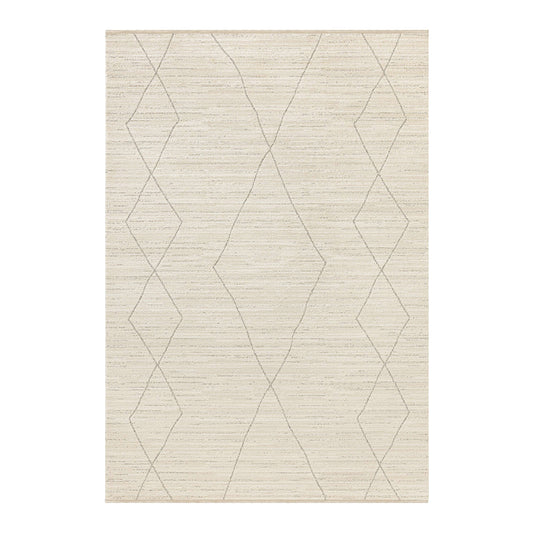 Obeetee Wilds 6 x 9 (ft) Loomed Natural Rectangular Indoor Geometric Pet Friendly Area rug