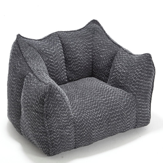 Runesay Modern Black Chenille Accent Chair