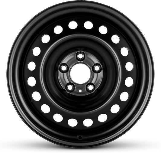 For 2008-2024 Nissan Rogue 17 Inch Painted Black Steel - New OEM Rim - Road Ready Car Wheel
