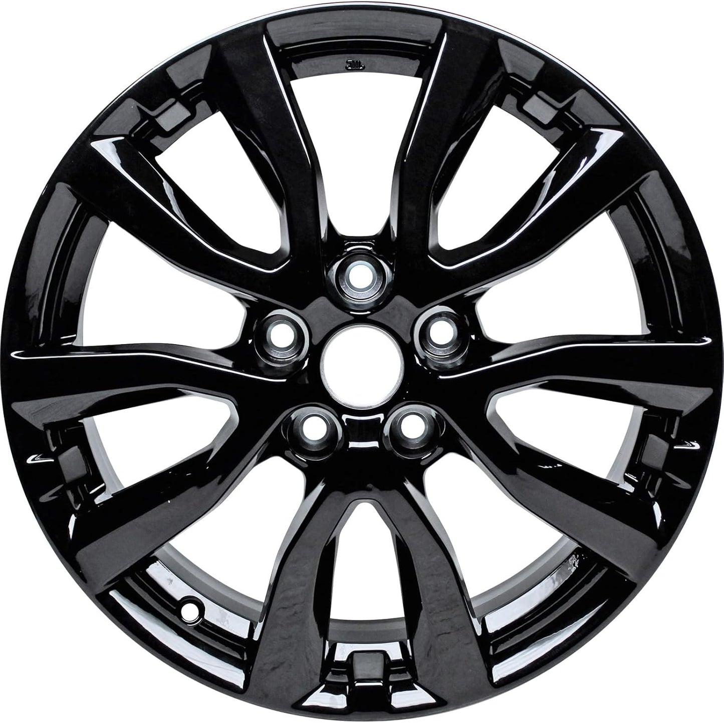 Factory Wheel Replacement New 17" 17x7" Black Aluminum Alloy Wheel Rim for Nissan Rogue Midnight 2017 2018 2019 | ALY62746U45N | Direct Fit - OE Stock Specs