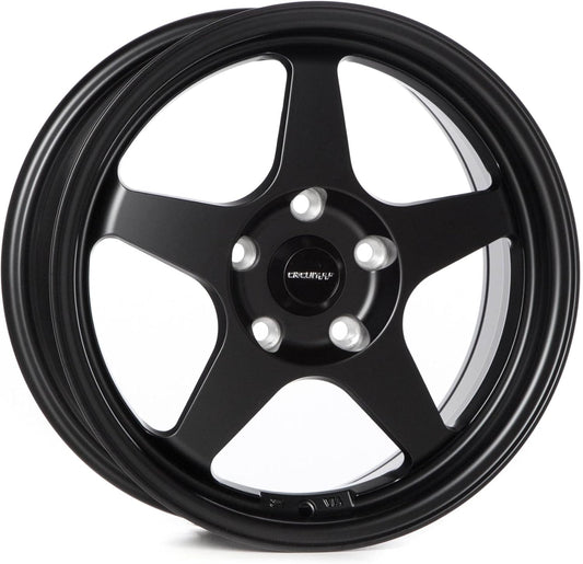 Circuit Performance CP22 16x7 Flat Black 5x114.3 +35mm Offset Wheels Spoon SW388 Style