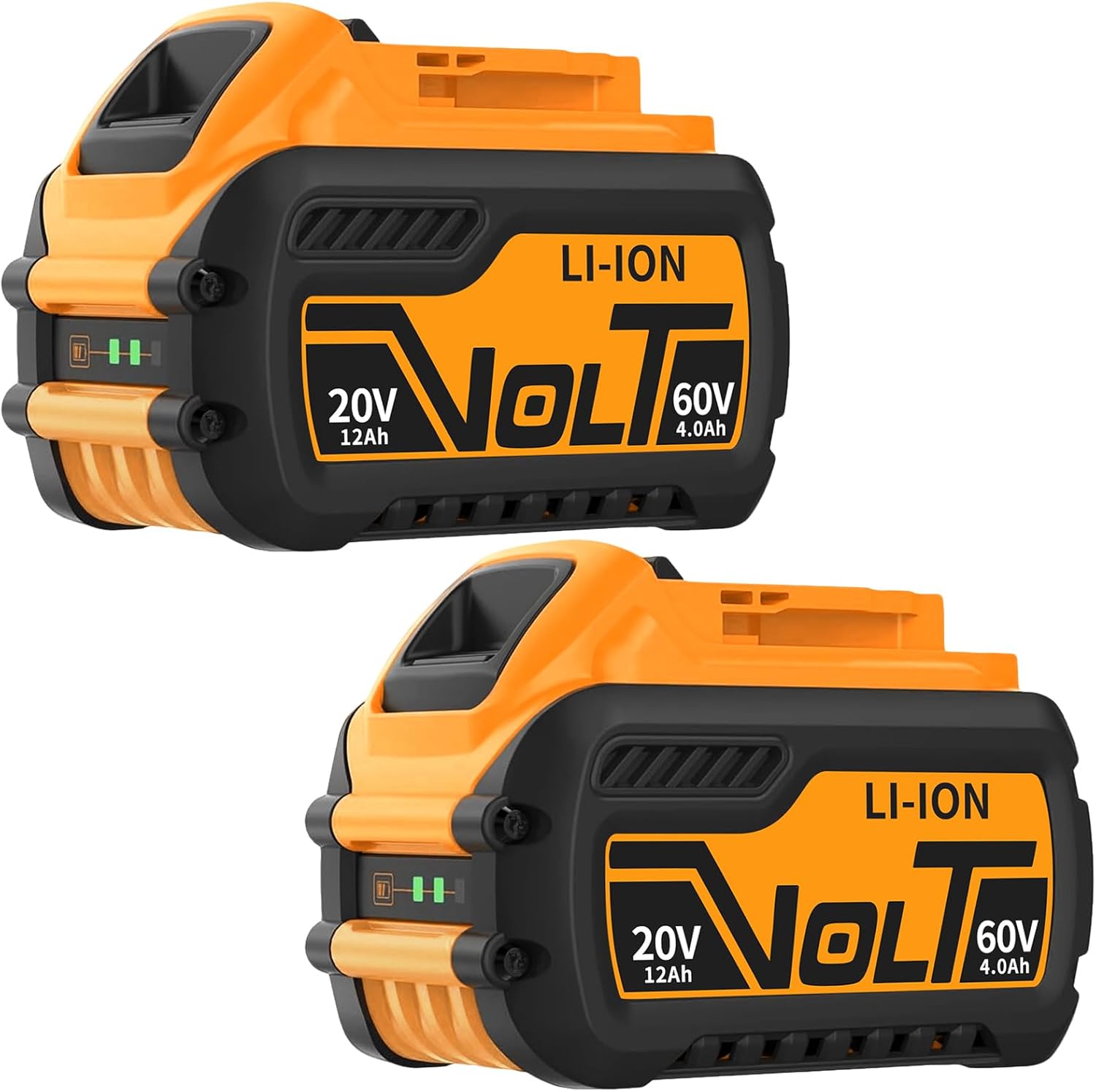 Kulatiom 2Pack 12000mAh Replacement for Dewalt 20v\/60v Flex-Volt Battery Lithium DCB609 DCB606 DCB612 Compatible with DeWalt 60V Cordless Power Tools