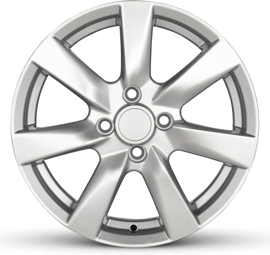 For 2012-2016 Nissan Versa 15 Inch Painted Silver Alloy Rim - OE Direct Replacement - Road Ready Car Wheel