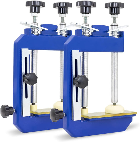 SDRTOP 2pcs 45 Degree Stone Mitre Clamp for Granite Marble Benchtop Angle Clamps System Countertop Seam Splicing Fixture Slab Install Tool(Blue)