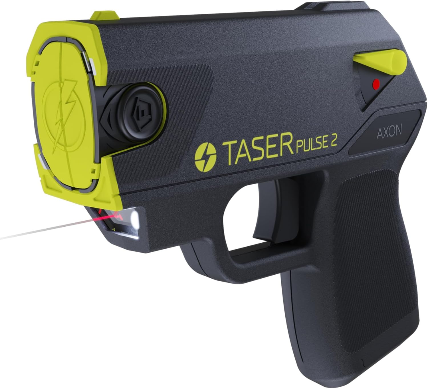 TASER Pulse 2 Self-Defense NMI Stun Device Compact, Lightweight 8oz Personal Protection Tool with 2 Cartridges, Rugged Carrying Case, Lithium Battery, Conductive Practice Target, Soft Carry Sleeve