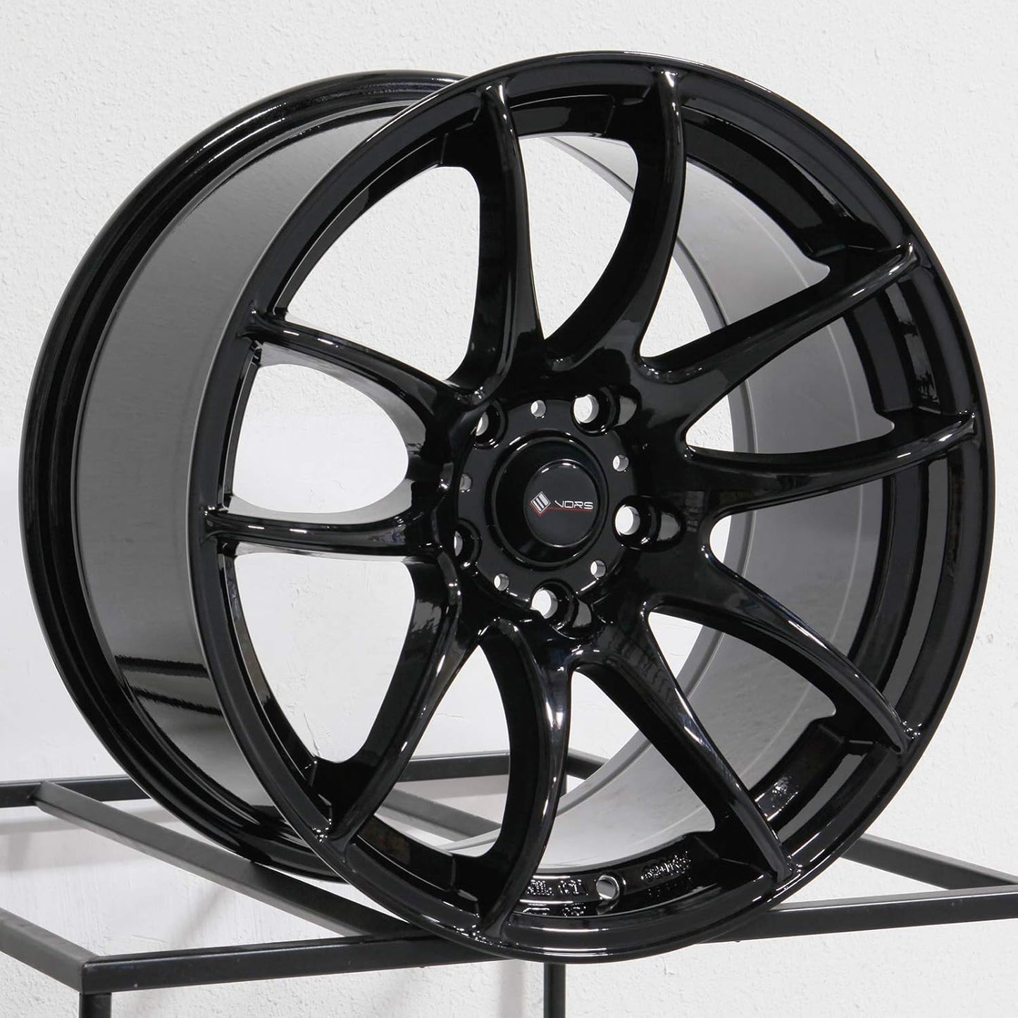 17x9 Vors TR4 5x114.3 30 Black Wheel Rim 73.1