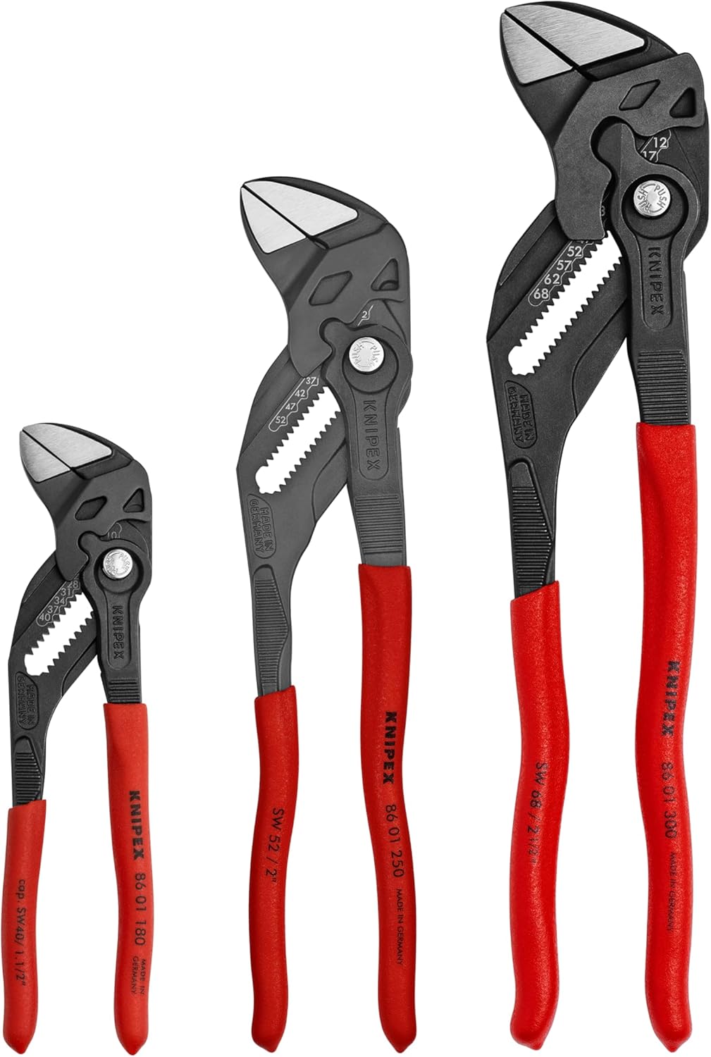 Knipex - 3 Pc Black Pliers Wrench Set (7", 10", & 12") (002006US3)