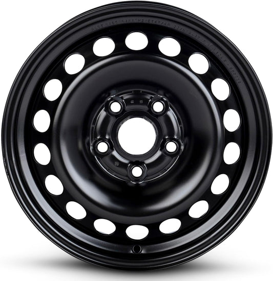 For 1992-1994 Audi 100 15 Inch Painted Black Rim - OE Direct Replacement - Road Ready Car Wheel